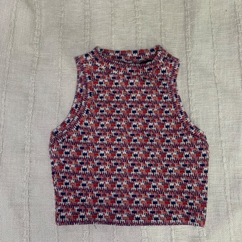 ZARA Tweed Tank Size Small